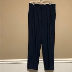 Paul Betenly Men’s Scottsdale Blue Wool Blend Straight Leg Dress Pants 34 Office